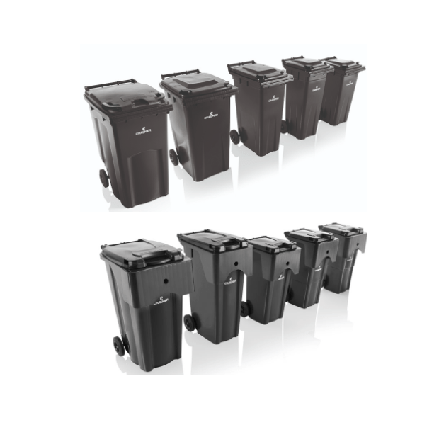 Waste bin 2-wheeled