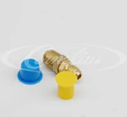 Обратный клапан, одинарный, бронза, in 1/4''NPT, out 7/16''-20UNF