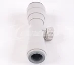 Обратный клапан, двойной, пластик, с отводом 2x Pushfit 15mm OD
